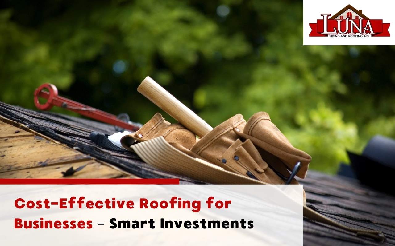Cost-effective roofing materials installed on a commercial building.