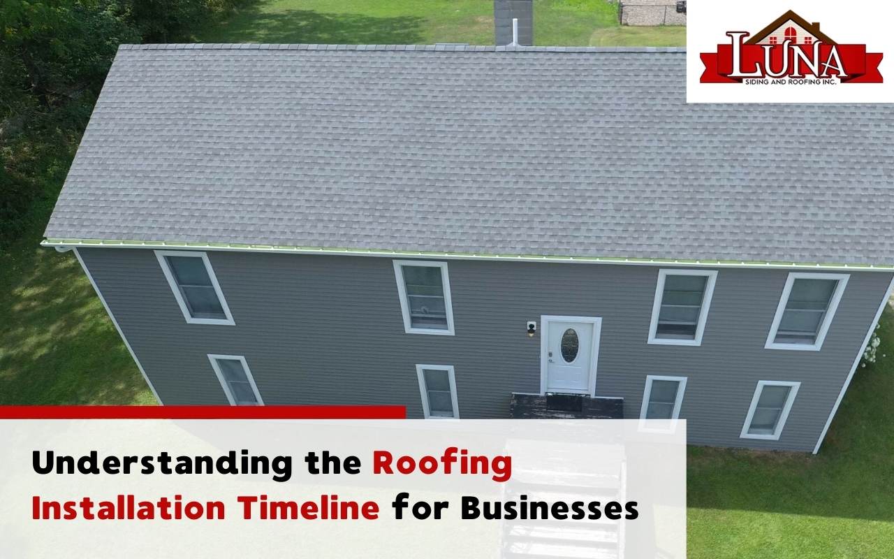A roofing installation project in progress on a commercial building.