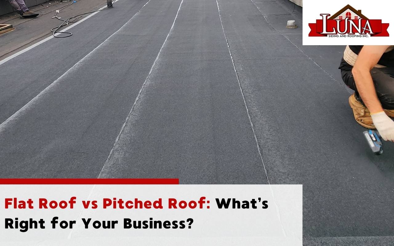 Commercial flat roof installation on a modern office building