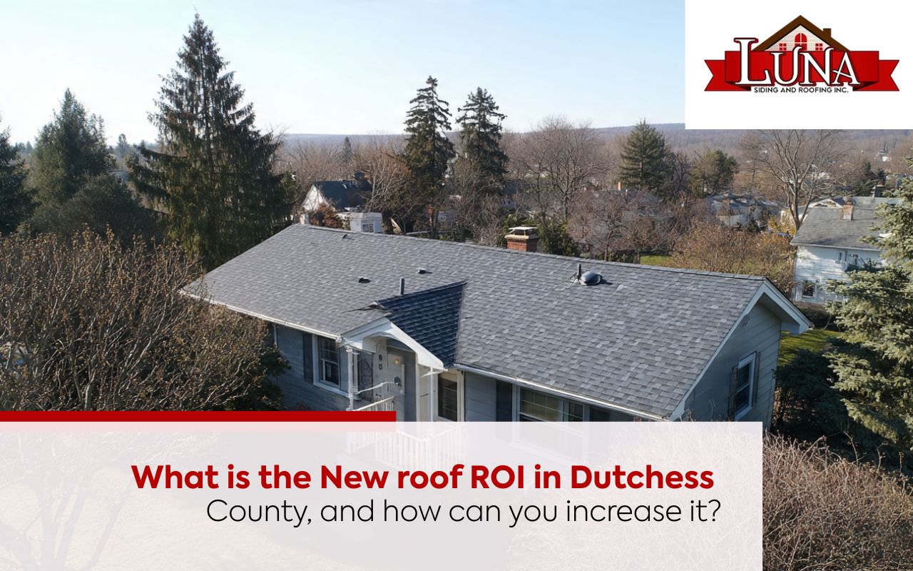New roof ROI in Dutchess County with a modern shingle upgrade